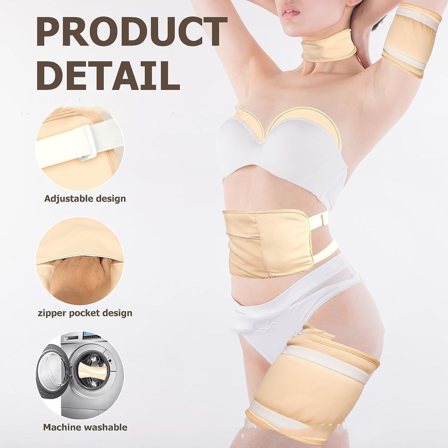 6 Pieces Reusable Soft Organic Cotton Suit