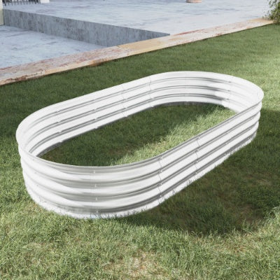 2Pcs 6x3x1ft Raised Garden Bed Kit, Galvanized Planter Raised Garden Beds For Outdoor For Vegetables,Flowers &Herbs, Heavy Duty, Rust-Resistant, Easy Assembly